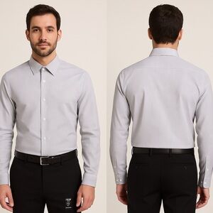 Calvin Klein Light Gray Dress Shirt